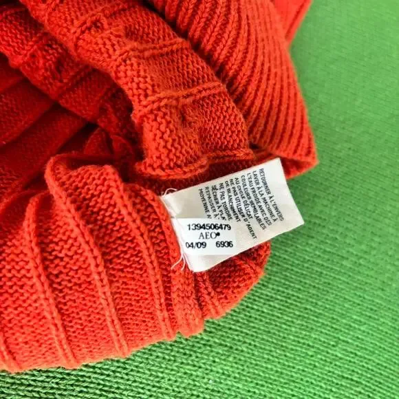 Vintage American Eagle Sweater Womens 100% Cotton Y2K 2009 Knit - Picture 7 of 7